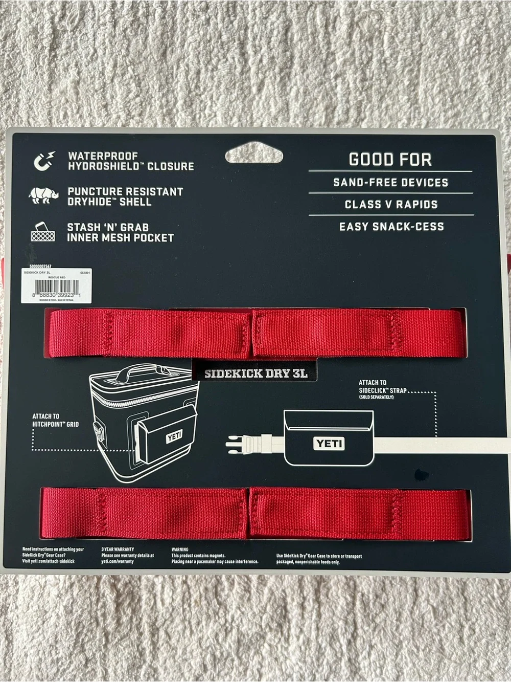 Yeti SideKick Dry 3L Waterproof Gear Case in Red. No offers please.